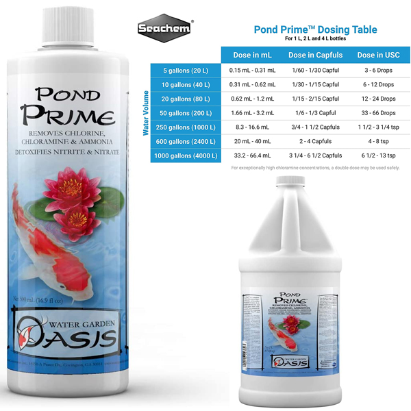 Seachem Pond Prime Water Conditioner