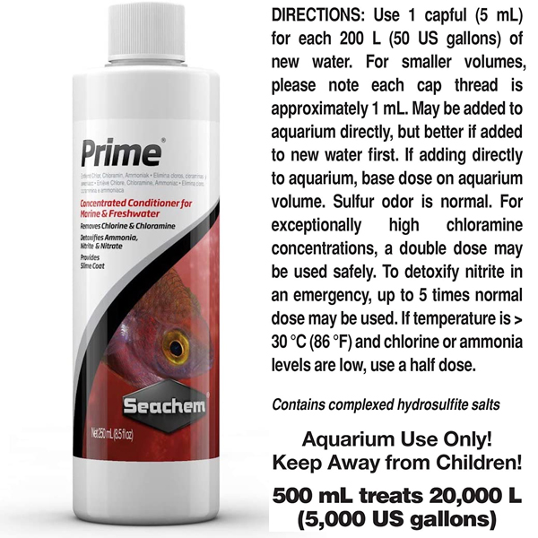 Seachem Prime Water Conditioner