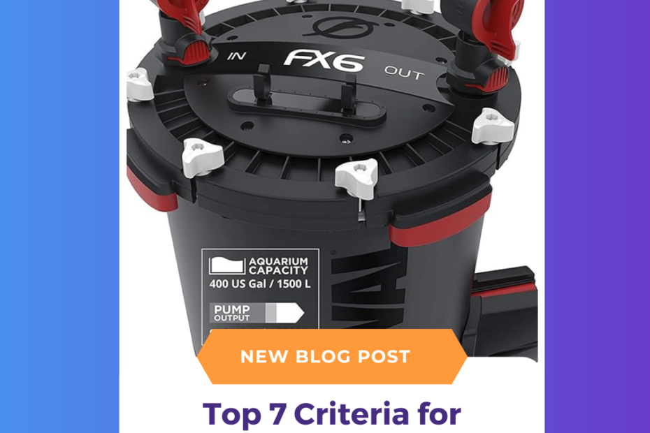 Selecting a Canister Filter